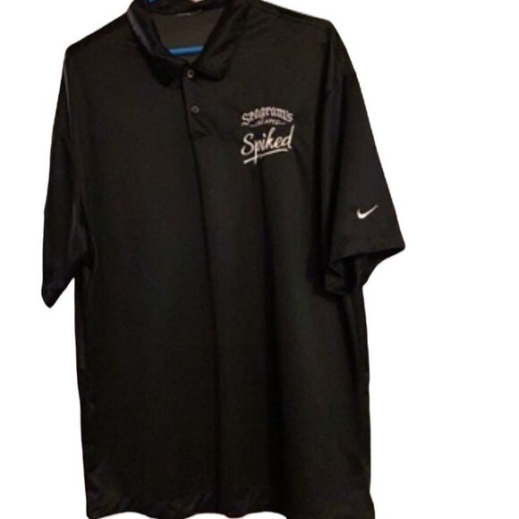 Black Nike Mens Golf Polo Size L - Picture 1 of 5
